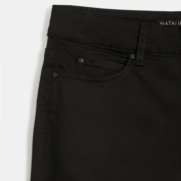 NATALIE, RW&Co - Navy Blue High-Rise Capri Jegging - Picture 5 of 6